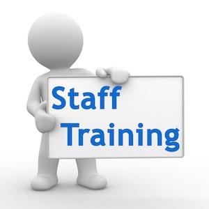 Closed for Staff Training Royality Free
